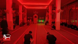 برگزاری مجلس عزاداری شب عاشورا در منطقه کمپلو اهواز