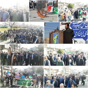 حضور پر شور مردم جلیل آباد در راهپیمایی ۲۲ بهمن و جشن 44 سالگی انقلاب اسلامی