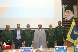 مراسم تودیع ومعارفه جانشین ناحیه مقاومت بسیج جزیره بوموسی برگزار شد