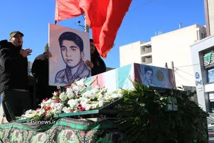 تشییع پیکر شهید خسرو قادری در کرج