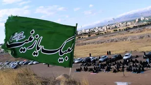 مراسم استغاثه به امام زمان (عج) در شهرستان ابهر برگزار شد+تصاویر