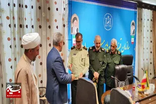 دیدار فرماندهی و نمایندگی ولی فقیه در سپاه انصارالحسین(ع) با کارکنان دادسرای نظامی استان همدان