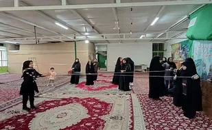 برگزاری ورزش گوینگ بال و بد مینتون ویژه بانوان بسیجی در یزد