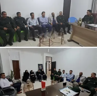 دیدار مدیر جدید جهاد کشاورزی با فرمانده سپاه شهرستان عنبرآباد