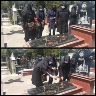 غبارروبی مزار شهدا، اقدامی فرهنگی از سوی دانشجویان دانشگاه کهریزک