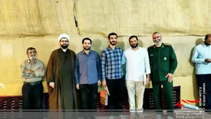 مراسم تکریم و معارفه فرمانده پایگاه بسیج امام حسین (ع)