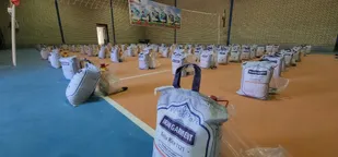 برگزاری رزمایش کمک های مومنانه در شهر ماژان خوسف