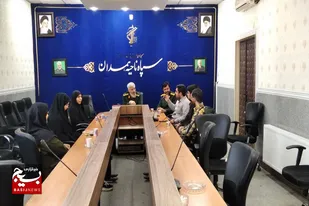 دیدار اعضای شورای انجمن علمی دانشگاه پیام نور همدان با کارکنان سپاه ناحیه همدان