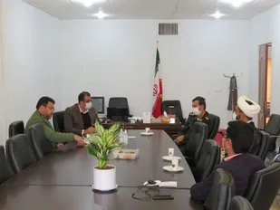اولین دیدار و گفتگوی صمیمانه فرمانده سپاه تفت با شهردار جدید شهرستان