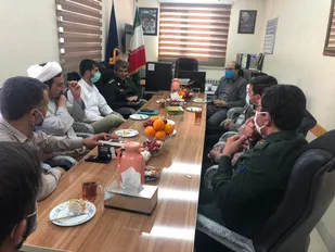 بازدید معاونت فرهنگی هنری سپاه استان از حوزه بسیج محلات ولایت شاهرود