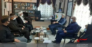 دیدار هیات نظارت انتخابات با فرماندار فامنین