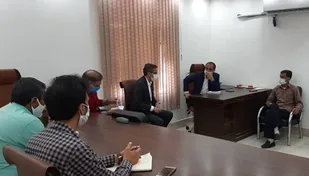 دیدار نماینده شرق استان با بسیج مهندسین و جهادگران سپاه ناحیه میناب
