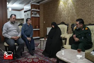 دیدار سردار زارع کمالی با خانواده شهید &laquo;محمدرضا زارع الوانی&raquo;