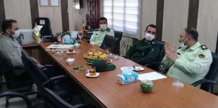 دیدار فرمانده  سپاه ناحیه حضرت روح الله(ره) با پرسنل کلانتری کهریزک
