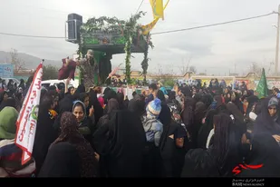 تشییع دو شهید گمنام در روستاهای نهاوند