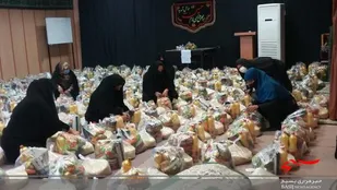 توزیع 300 بسته معیشتی درقالب طرح محرم در خوروبیابانک