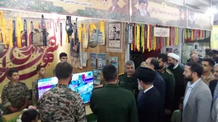 نمایش دستاوردهای ۱۱ پایگاه بسیج بجستان و یونسی در نمایشگاه اسوه