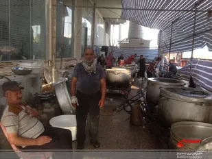 خدمات گسترده موکب سیدالشهدا اوقاف استان از پذیرایی تا خدمات درمانی در شهر نجف