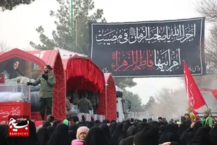 تصاویر/تشییع شهدای گمنام دفاع مقدس در خمینی شهر