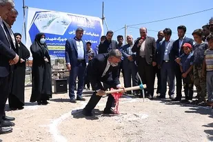 کلنگ زنی احداث میدان شهید بهشتی شاهرود