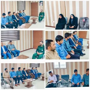 دیدار اعضای بسیج دانشجویی دانشگاه پیام نور ریگان با فرمانده سپاه