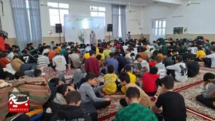 اعتکاف دانش&zwnj;آموزان تربت&zwnj;جامی&zwnj; با عطر شهدا درهم آمیخت+فیلم
