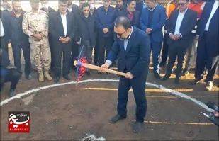 کلنگ زنی طرح جامع پایانه مرزی دوغارون شهرستان تایباد