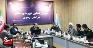 دیدار فرمانده لشکر پنج نصر با مسئولان قضایی نیروهای مسلح خراسان رضوی