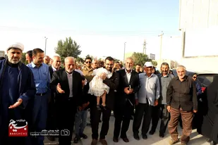 مراسم استقبال از محمد خزایی در همدان