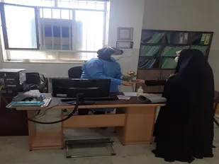 قدردانی از کادر درمانی و مدافعان سلامت در روستای مبارکه