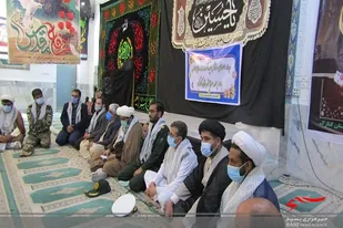 ديدار اعضای ستاد گرامیداشت هفته دفاع مقدس با امام جمعه شهرستان كنارك