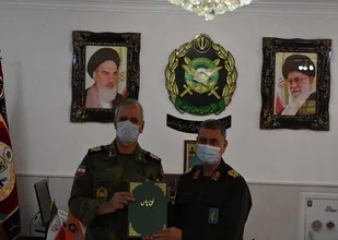 دیدار فرمانده سپاه بیت المقدس کردستان با فرمانده قرارگاه عملیاتی لشکر ٢٨ پیاده ارتش جمهوری اسلامی ایران