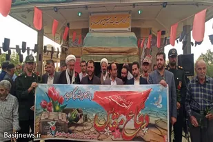 ادای احترام مسئولین شهرستان بهار به شهدا