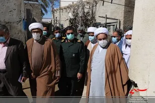 بازدید آیت&zwnj;الله محامی و سردار شفائی از مناطق سیل زده شهرستان کنارک