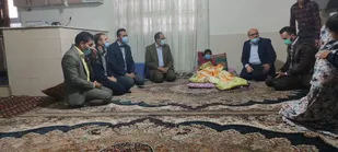 سرکشی مسئول بسیج حقوق دانان استان سمنان از خانواده های نیازمند