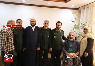 سرکشی و دیدار با جانباز دوران دفاع مقدس به مناسبت ولادت حضرت ابوالفضل (ع) در بندرعباس