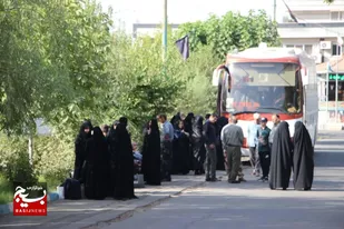 اعزام کاروان ۱۰۰ نفره راهیان نور غرب کشور از شهرستان ساوجبلاغ+تصاویر