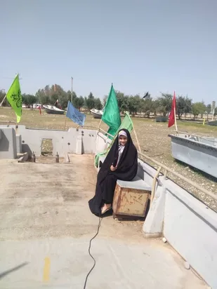 بازدید زائران راهیان نور از اردوگاه شهید رستگار دو کوهه