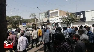 اعلام انزجار مردم شهرستان گناباد در راهپیمایی جمعه های خشم +فیلم_عکس