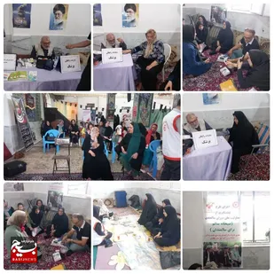 میز خدمت پزشکی در محله مهدوی بالا مرزن آباد شهرستان چالوس