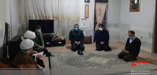 دیدار فرمانده سپاه شیروان با خانواده سردار شهید "ابوالفضل شاکری"