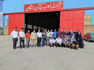 بازدید تخصصی مهندسین بسیجی سپاه استان زنجان از کارخانه ذوب ریزان