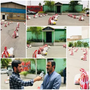 توزیع ۲۴۰ بسته معیشتی به هنرمندان کم بضاعت توسط سازمان بسیج هنرمندان استان خوزستان