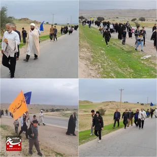 پیاده&zwnj;روی 20 کیلومتری &laquo;یاوران حضرت مهدی(عج)&raquo; در گتوند برگزار شد