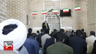 اولین روز از مراسم اعتکاف در مسجد النبی قزوین