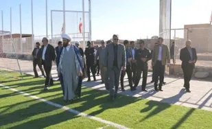 افتتاح زمین چمن مصنوعی سعادت اباد رشتخوار