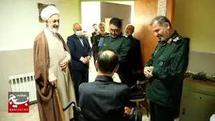 دیدار فرمانده و مسئول نمايندگي ولي فقيه در سپاه کربلا با جانبازان قطع نخاعی استان مازندران همزمان با سالروز ولادت حضرت ابوالفضل العباس علیه السلام و روز جانباز