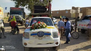 برپایی کاروان شادی خودرویی در شهر رویان+ تصاویر