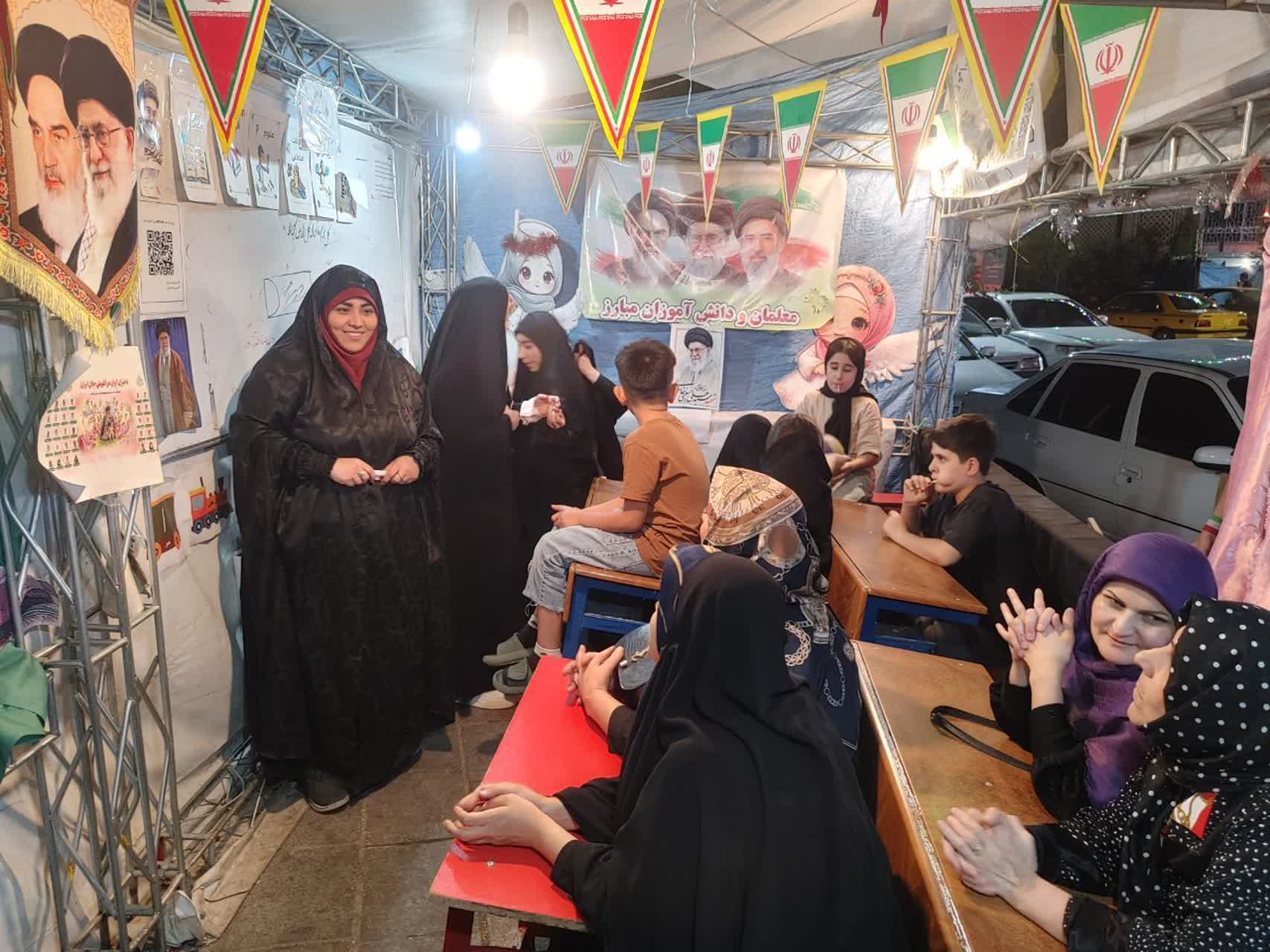 موکب مدرسه ایران؛ جایی که آموزش حتی در سخت‌ترین روزها تعطیل نمی‌شود