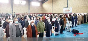 اجتماع گرامیداشت 9 دی مردم و مسئولان شیعه و اهل سنت صالح&zwnj;آباد